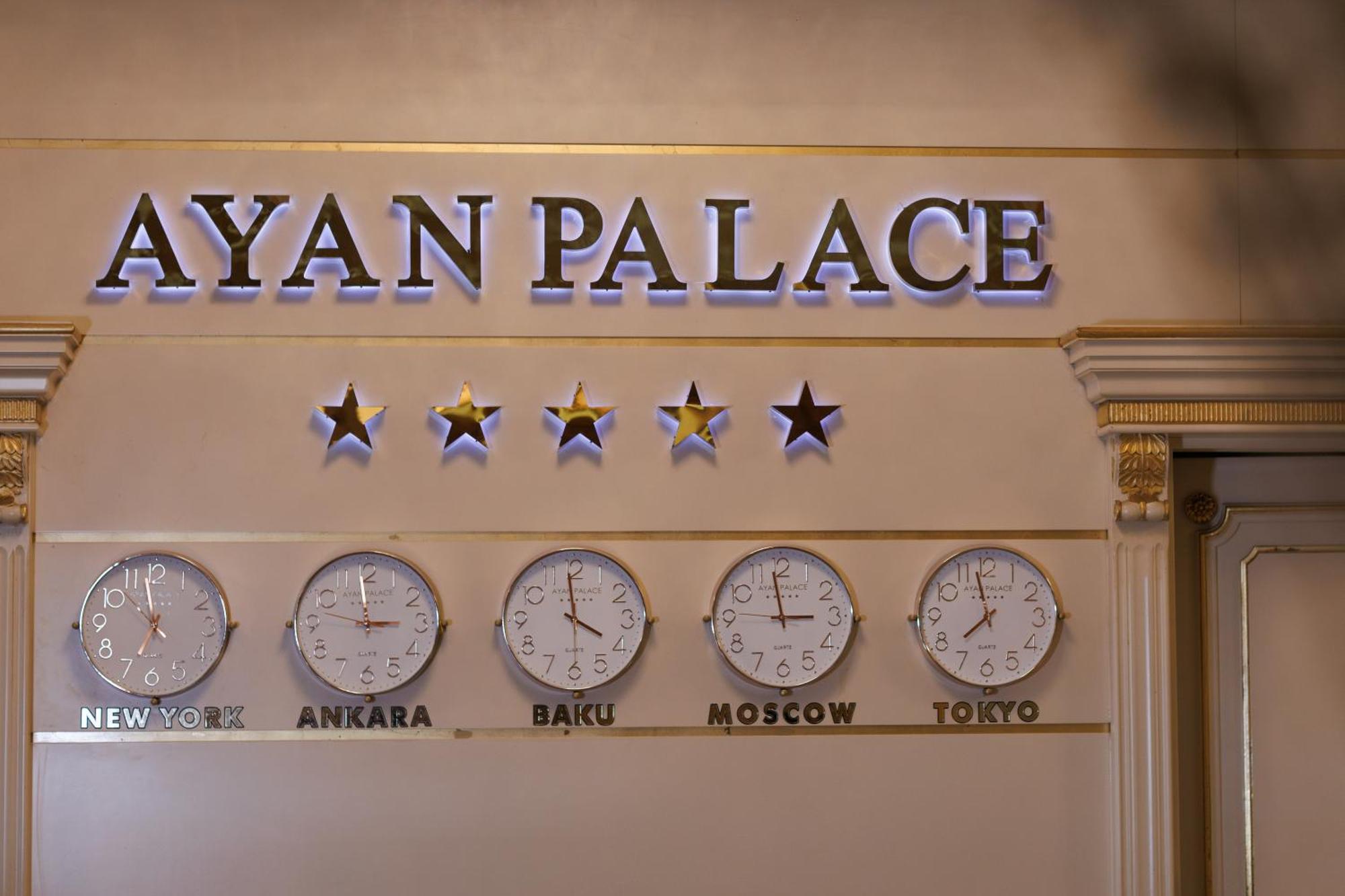 Ayan Palace Hotel Tovuz Exterior foto