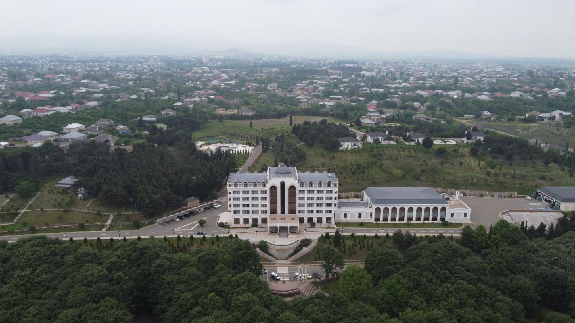 Ayan Palace Hotel Tovuz Exterior foto
